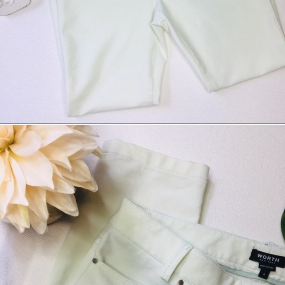 Worth New York Sz 4 Mint Stretch Skinny Jeans 965